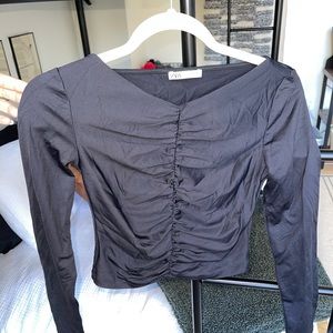 Zara Crop Top Long Sleeve